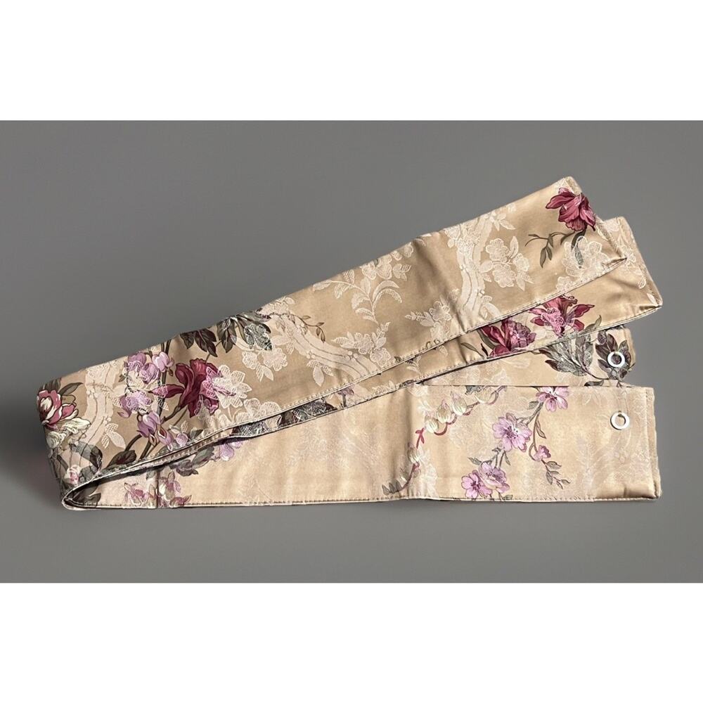 JCPenney Gold Multi Floral Damask Tiebacks ONLY Lot of 4 New in Package